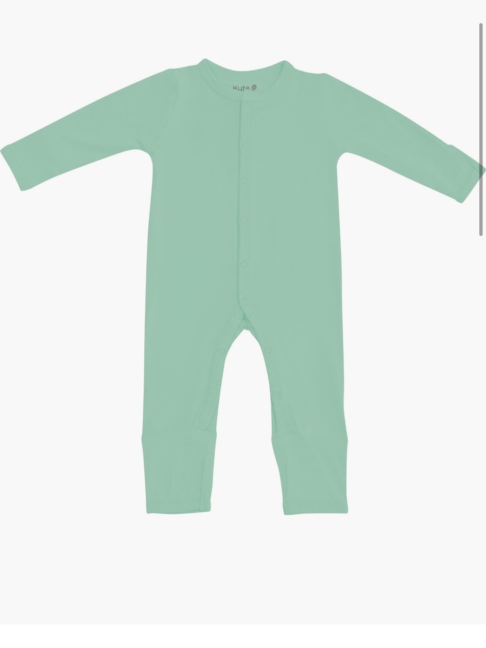 Kyte baby 6-12 month snap romper wasabi green